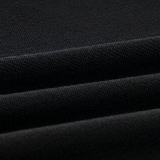 Polyester Lycra Mars 240 GSM Black Fabric – Stretch T-Shirt & Sportswear Material