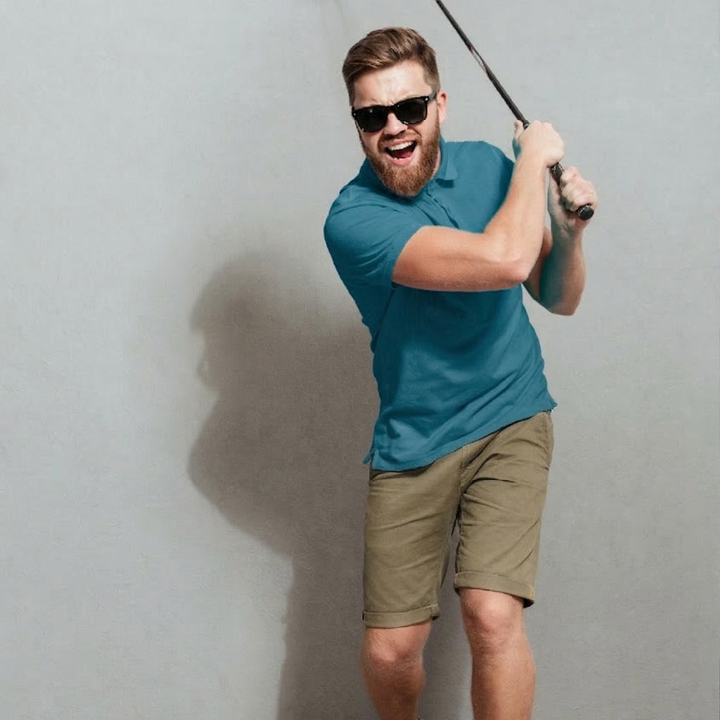 Safari Blue Poly Cotton Fabric 200 GSM – Premium Soft Durable Apparel Material