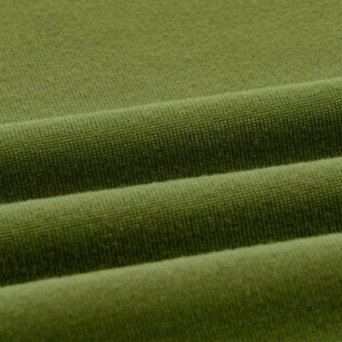 Olive Green Polyester Lycra Mars Fabric 200 GSM – Premium Stretch Apparel Fabric