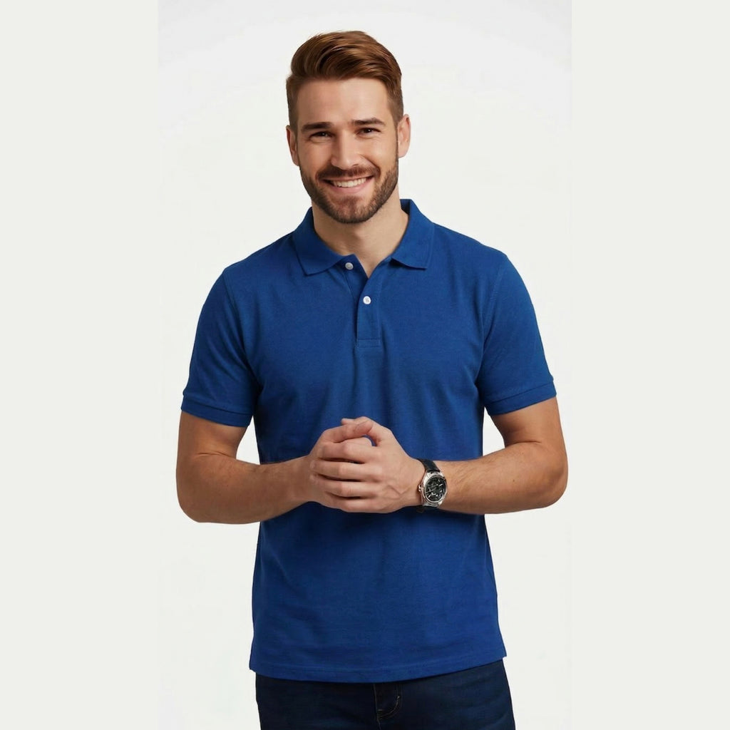 Royal Blue Poly Cotton Fabric 200 GSM – Premium Soft Durable Apparel Material