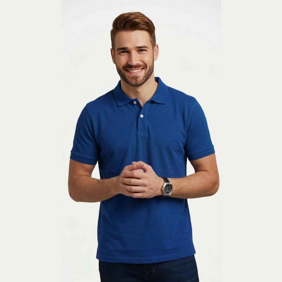 Royal Blue Poly Cotton Fabric 200 GSM – Premium Soft Durable Apparel Material