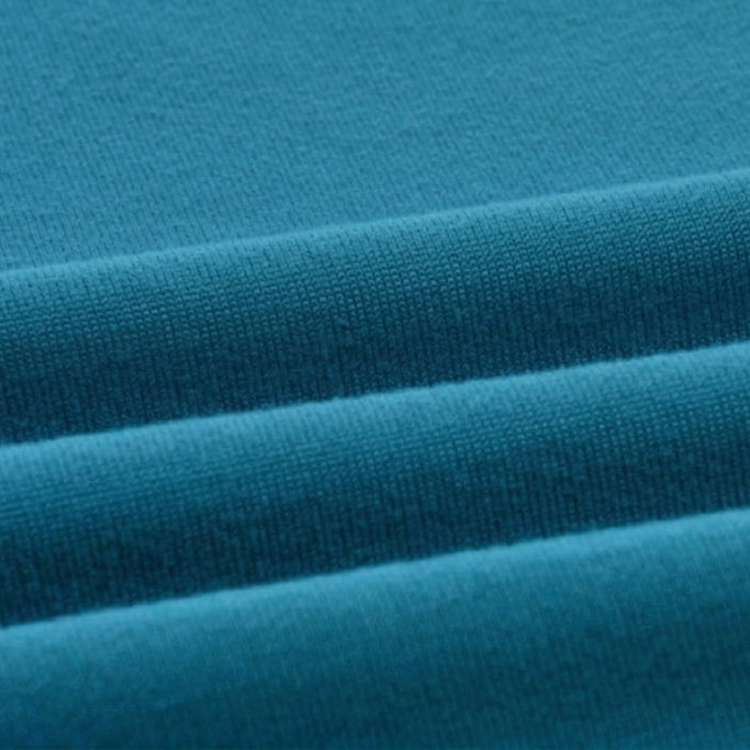 Polyester Lycra Mars 200 GSM Teal Blue Fabric – Stretch T-Shirt & Sportswear Material