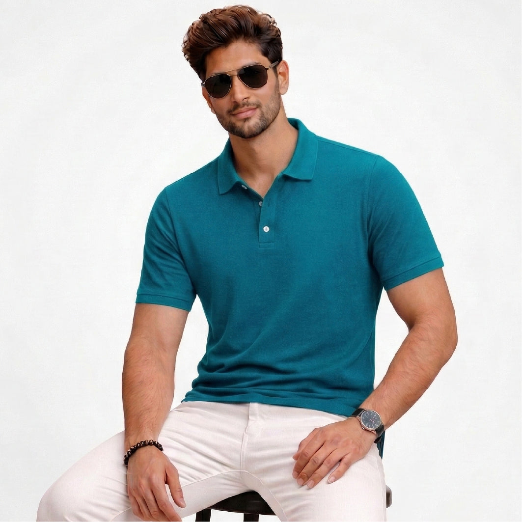 Teal Blue Polyester Lycra Mars Fabric 240 GSM – Premium Stretch Apparel Fabric