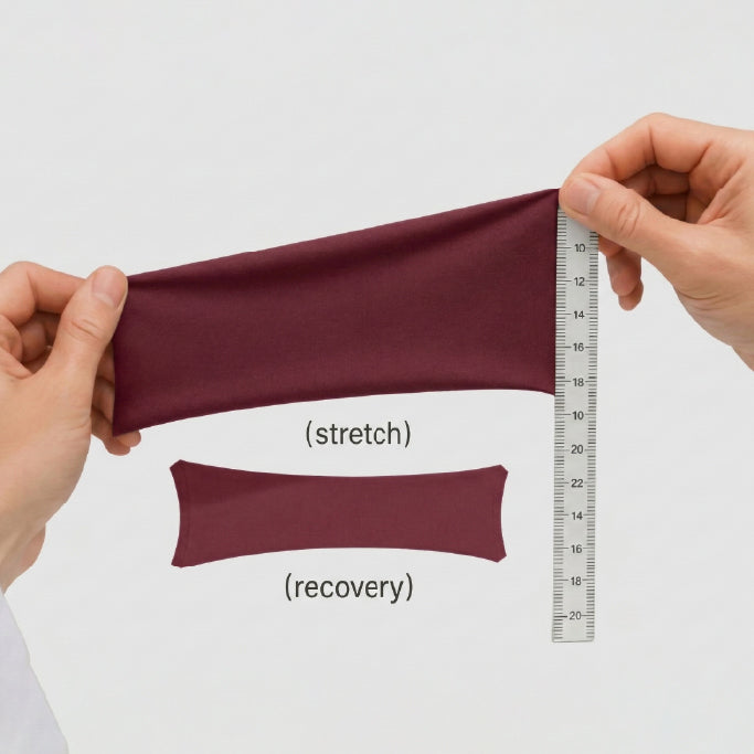 Polyester Lycra Mars Fabric 200 GSM – Maroon Premium Stretch Fabric