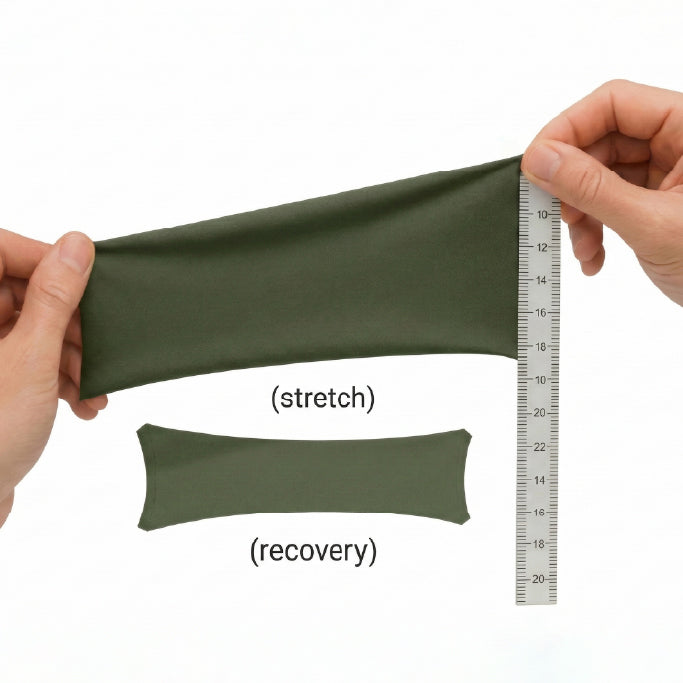 Olive Green Polyester Lycra Mars Fabric 200 GSM – Premium Stretch Apparel Fabric