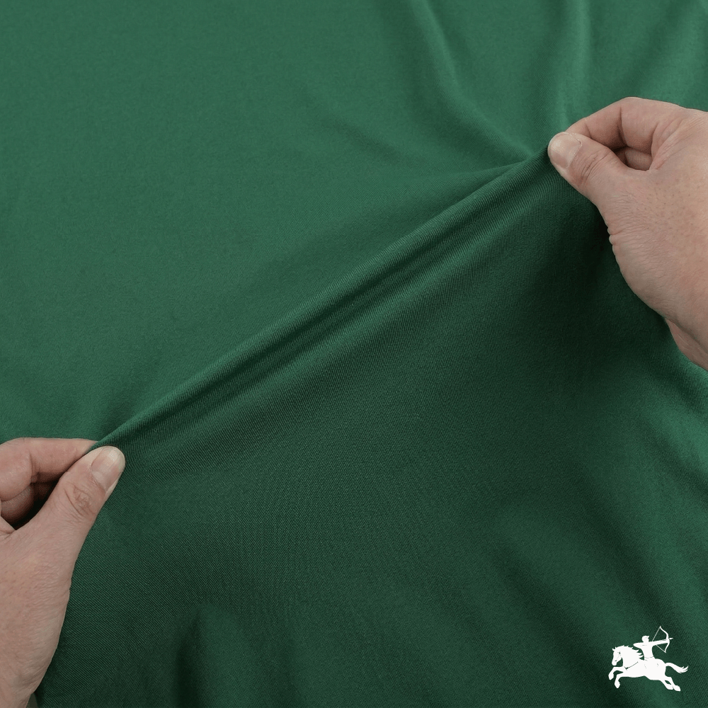 Bullsi Forest Green Polyester Lycra Fabric 240 GSM – Stretch Activewear Material