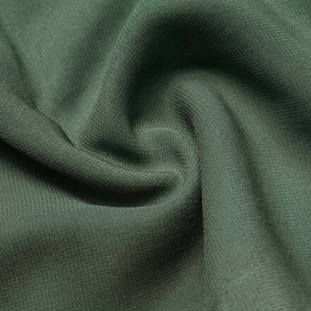 Forest Green Poly Cotton Fabric 240 GSM – Premium Thick Durable Apparel Material