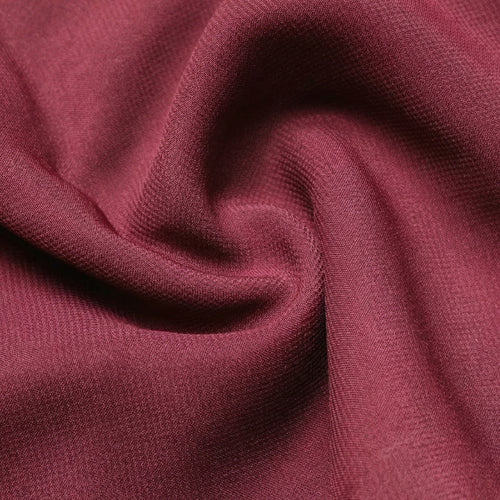 Maroon Poly Cotton Fabric 240 GSM – Premium Thick Durable Apparel Material