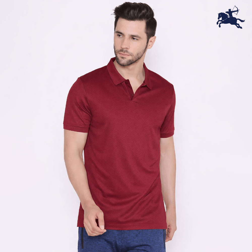 Bullsi Maroon Polyester Lycra Fabric 240 GSM – Premium Stretch Material