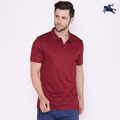 Bullsi Maroon Polyester Lycra Fabric 240 GSM – Premium Stretch Material
