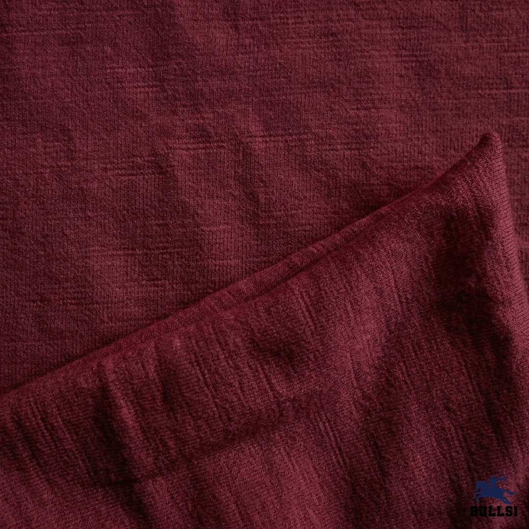Bullsi Bamboo Cotton 200 GSM Maroon T-Shirt – Premium Soft & Breathable Fabric