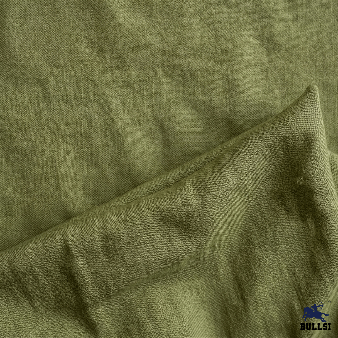 Bullsi Bamboo Cotton 200 GSM Olive Green T-Shirt – Premium Soft & Breathable Fabric